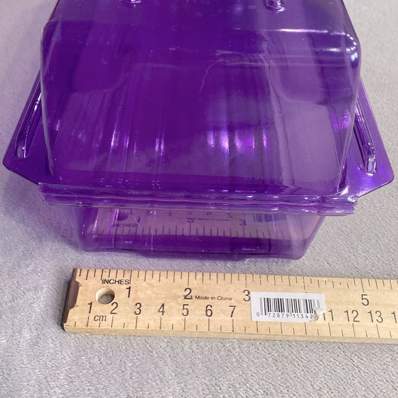 Neat Limited Edition Tinted Hot Purple Plastic Containers Bundle of 2 - Made USA - Picture 11 of 12